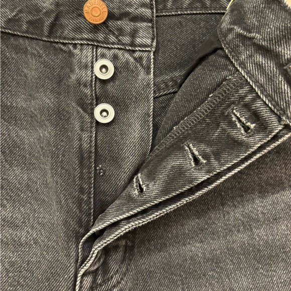 NWT Madewell Women Low Slung Baggy Charcoal Straight Jeans - Picture 8 of 13